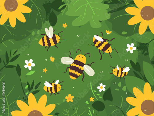 Bees' Waggle Dance: An Aerial Perspective on Nectar Communication