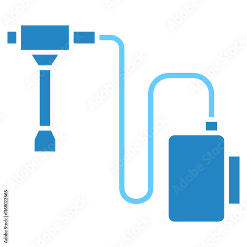 Ignition Coil dual tone blue color icon. use for modern concept, print, UI, UX kit, web and app development. Vector EPS 10, related to car service, auto garage, car spare part.