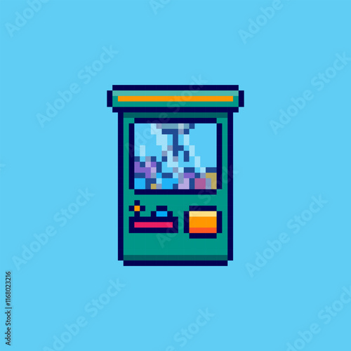 Pixel art Claw Machine game asset design
