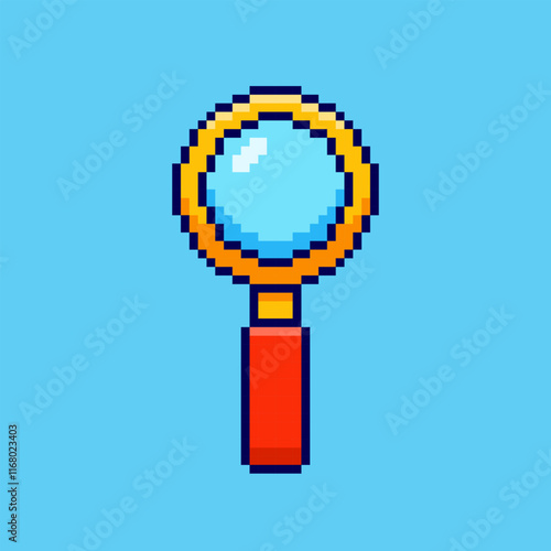 Pixel art magnifier game asset design