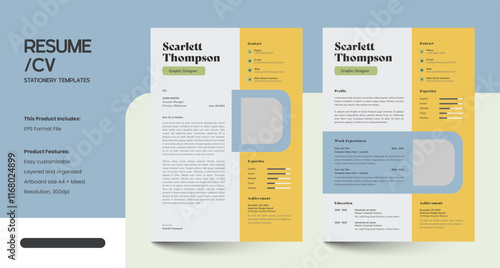 Minimalist CV Resume Design Template