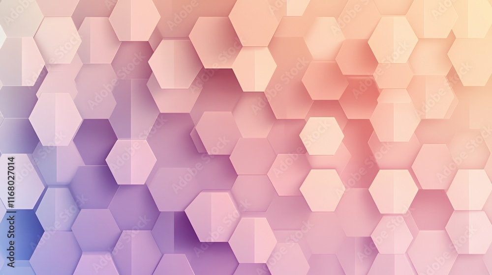 Abstract Hexagon Pattern Pastel Color Gradient Background Abstract Hexagon Pattern Pastel Color Gradient Background
