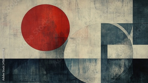 geometric pattern wallpaper with vintage colour