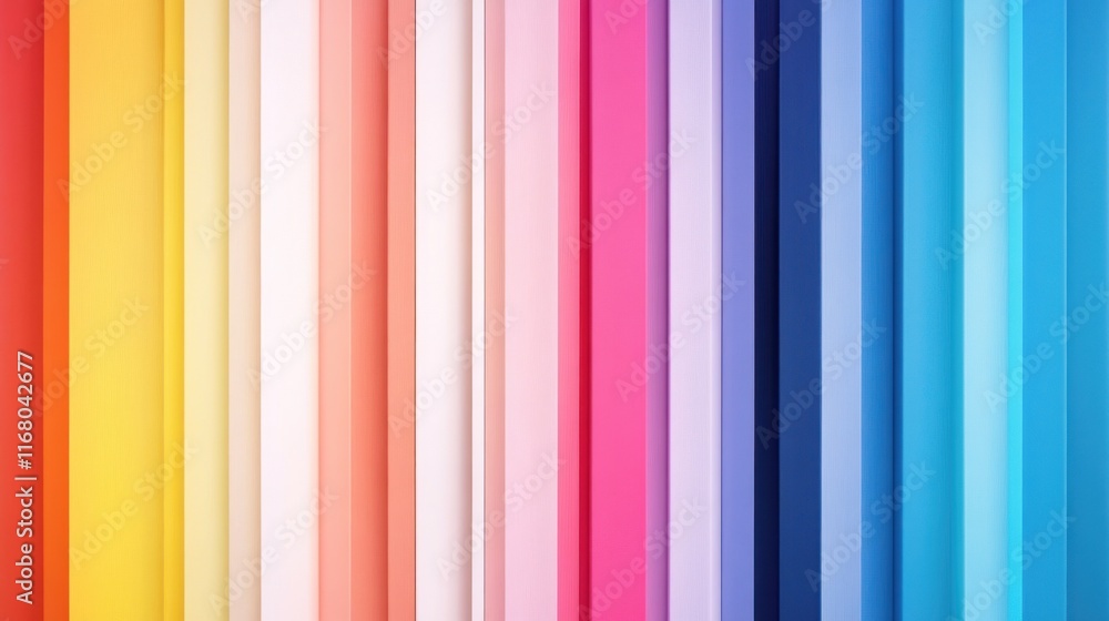 Obraz premium Colorful vertical stripes creating a vibrant gradient effect.