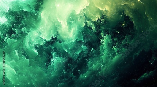 abstract green colour with beautiful light spots
