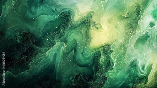 abstract green colour with beautiful light spots