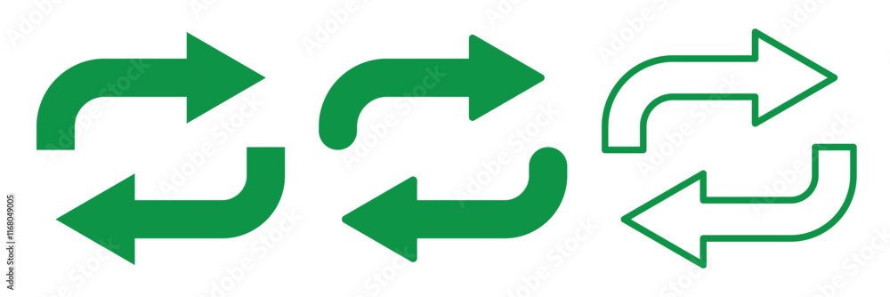 exchange arrow icons set, arrows transfer icons vector illustration eps 10. exchange arrow icons set, arrows transfer icons vector illustration eps 10.