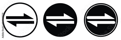  Transfer icon set. Exchange arrow symbol . data transfer arrow icon set eps 10