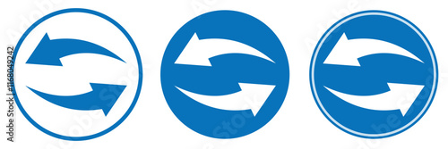  Transfer icon set. Exchange arrow symbol . data transfer arrow icon set eps 10