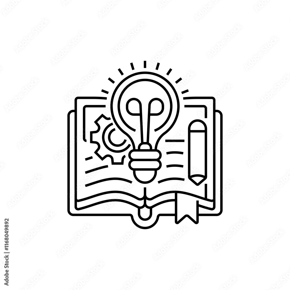 Knowledge Base Line Icon. linear style sign for mobile concept and web design. Outline vector icon. Knowledge Base Line Icon. linear style sign for mobile concept and web design. Outline vector icon.