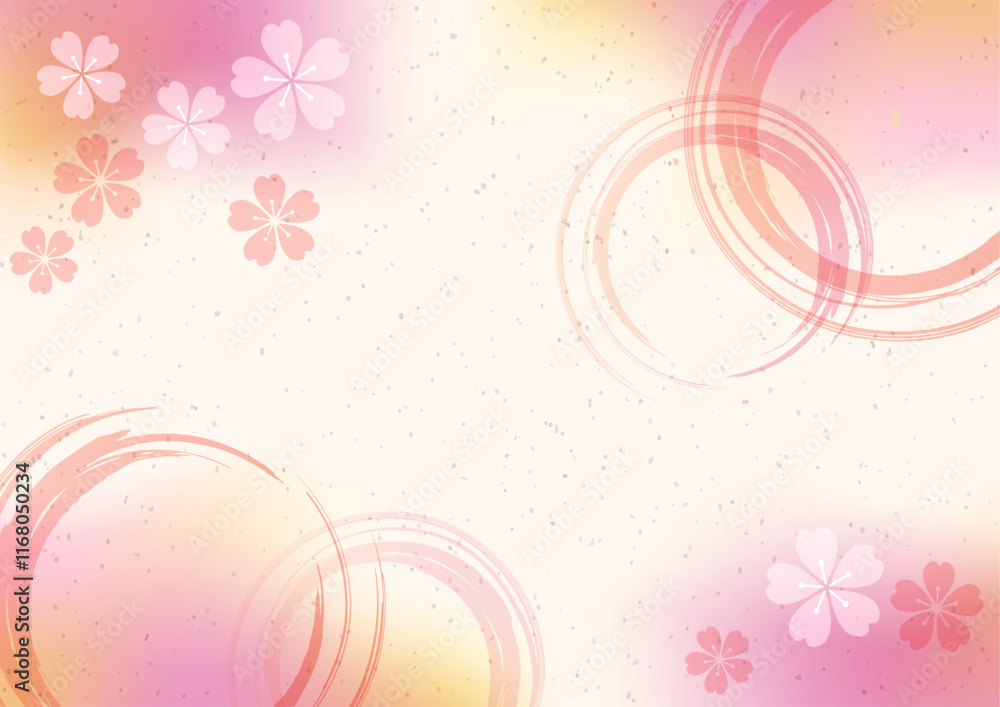 美しい桜の背景イラスト 美しい桜の背景イラスト