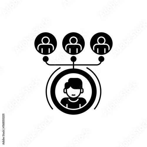 Referral Program Line Icon. linear style sign for mobile concept and web design. Outline vector icon.