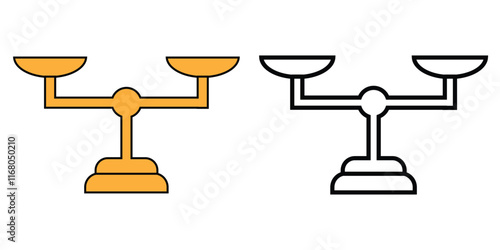 Kitchen scales icon set. vector illustration eps 10. digital scale icons. 