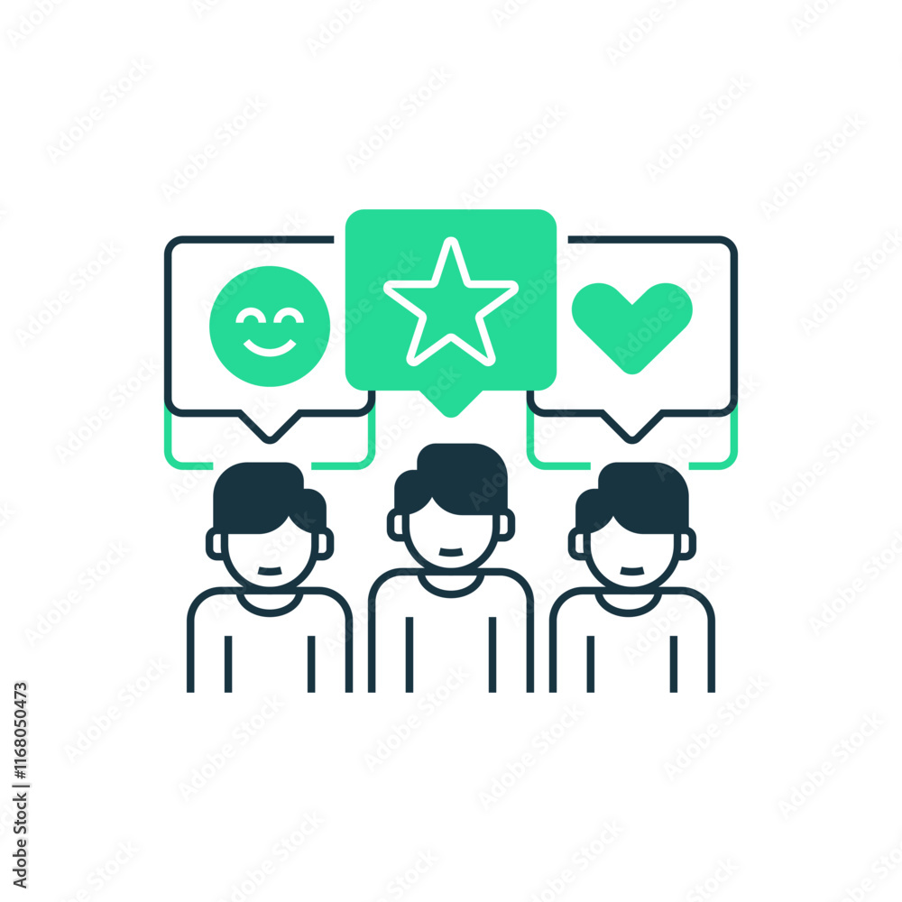 Customer Feedback Line Icon. linear style sign for mobile concept and web design. Outline vector icon. Customer Feedback Line Icon. linear style sign for mobile concept and web design. Outline vector icon.