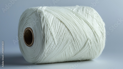 Recycled PET bottle flakes and white polyester FDY yarn.
