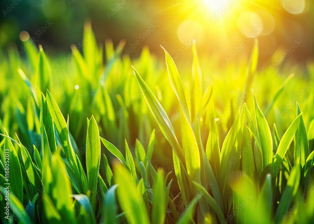 Abstract Green Grass Texture Background - Close Up Nature Photography Abstract Green Grass Texture Background - Close Up Nature Photography
