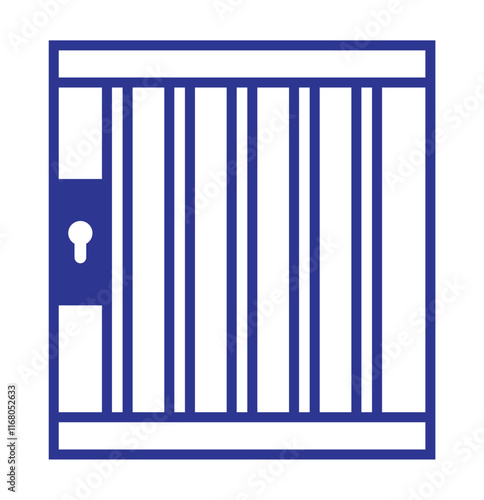 jail icon set with outline stroke . vector illustration eps 10.