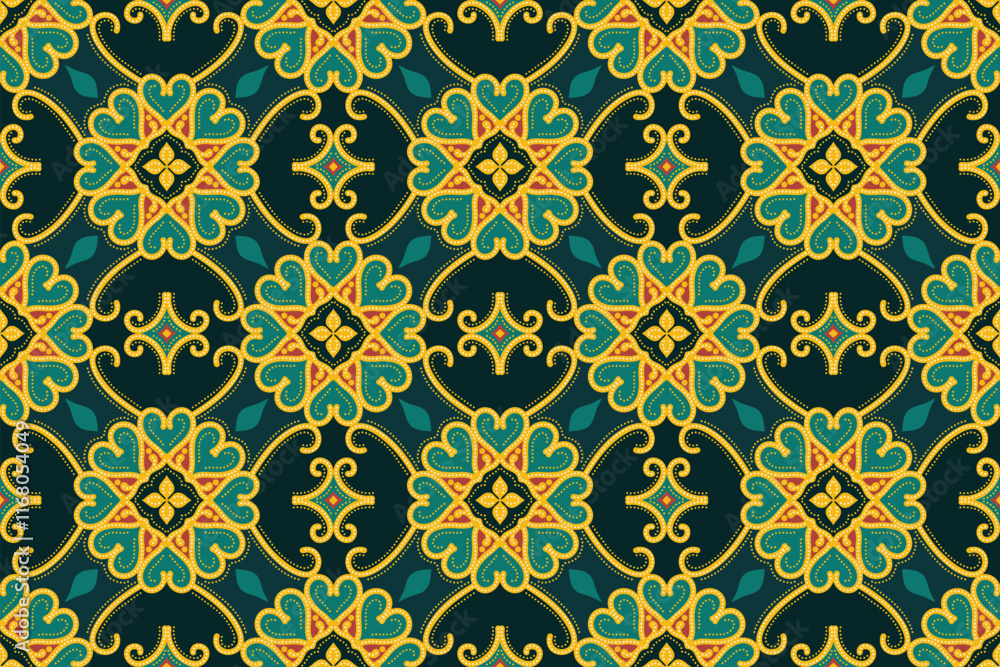Luxury Batik Seamless Pattern Luxury Batik Seamless Pattern