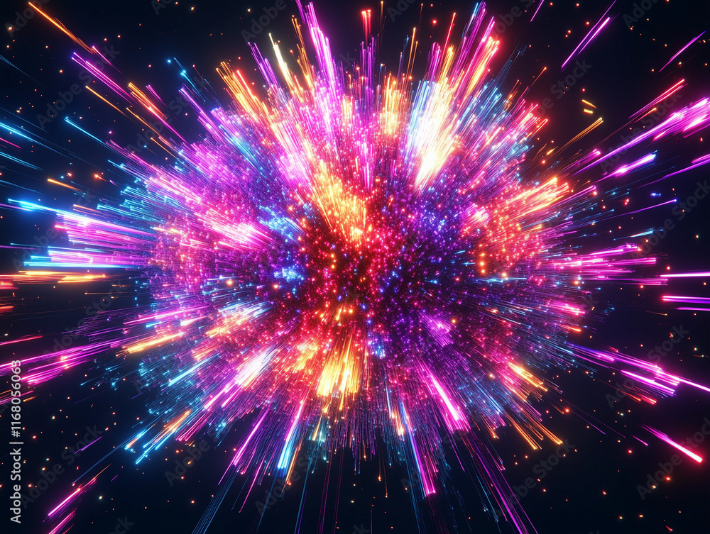 explosion of light explosion of light