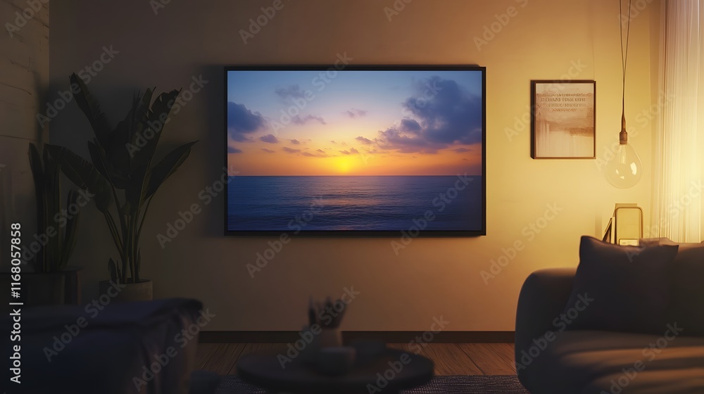 Mockup template for a photography portfolio with images showcased on a digital screen Mockup template for a photography portfolio with images showcased on a digital screen