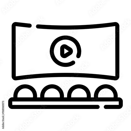 monitor screen Line Icon