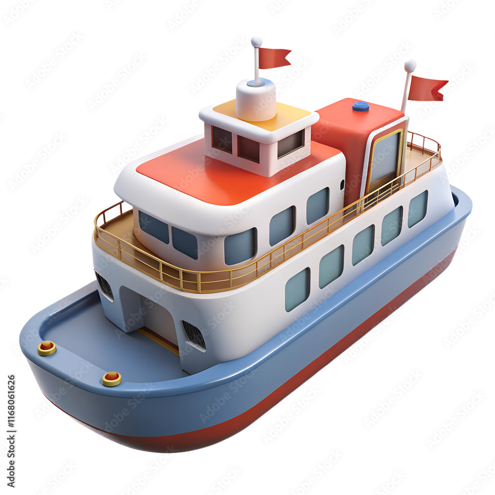 Obraz premium ferry 3d icon