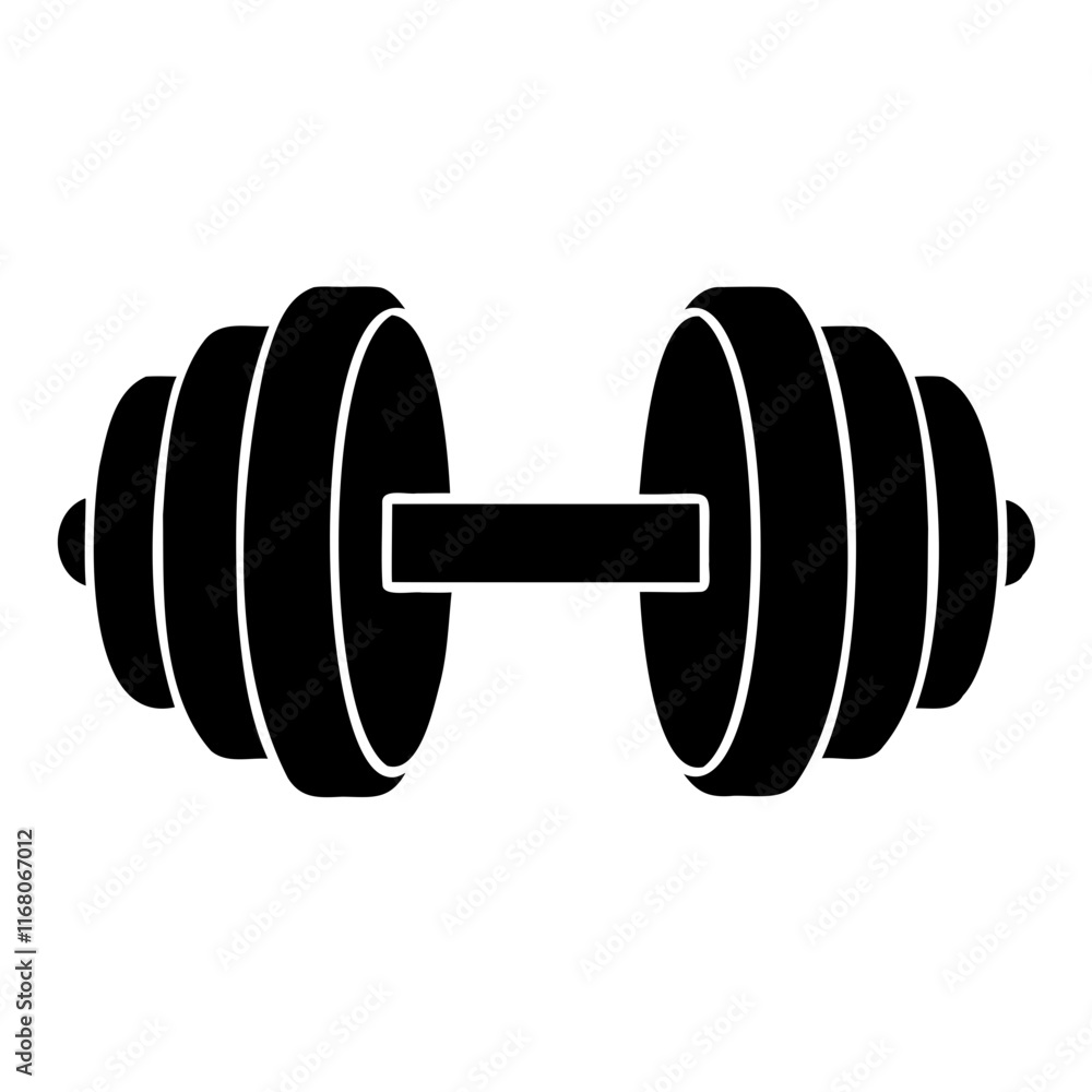 Dumbbells Black Silhouette Illustration Ideal Vector Art on Transparent Background Dumbbells Black Silhouette Illustration Ideal Vector Art on Transparent Background