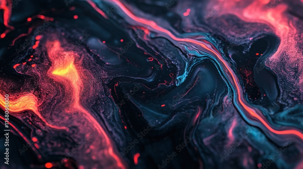 artistic liquid and texture with astronomy style