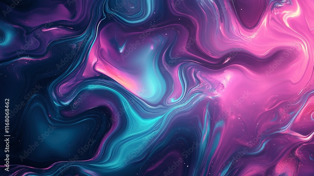 Obraz premium artistic liquid and texture with astronomy style