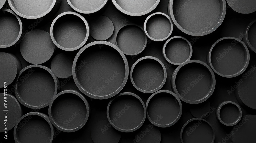 Sleek Minimalist Black and White Pattern of Overlapping Circles for Modern Design Aesthetic Sleek Minimalist Black and White Pattern of Overlapping Circles for Modern Design Aesthetic