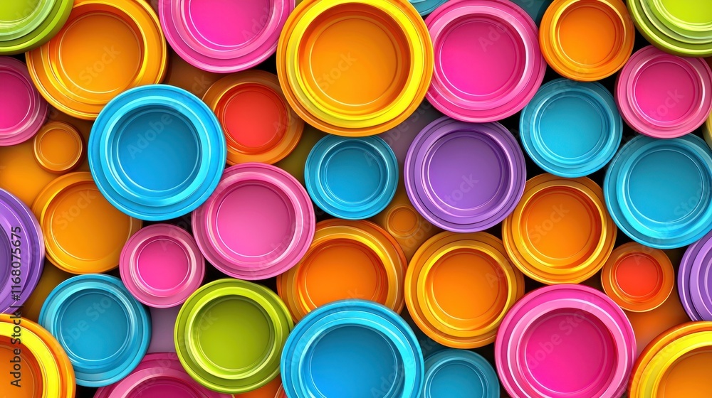 Colorful Overlapping Circles Seamless Pattern - Playful and Dynamic Abstract Design in Bright Colors for Backgrounds and Decor Colorful Overlapping Circles Seamless Pattern - Playful and Dynamic Abstract Design in Bright Colors for Backgrounds and Decor