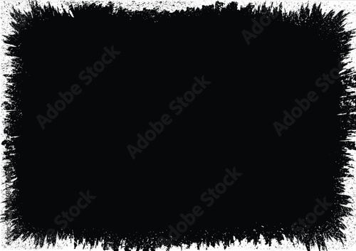 scratch grunge texture border distressed frame background vector illustration vintage wallpaper