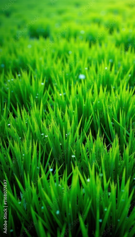 Lush green rectangular field, vibrant texture , texture, foliage Lush green rectangular field, vibrant texture , texture, foliage