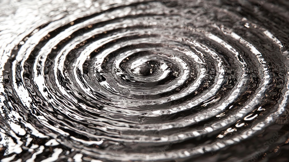 Silver Circles - Close Up of Brushed Metal with Reflective Concentric Patterns Catching Light Silver Circles - Close Up of Brushed Metal with Reflective Concentric Patterns Catching Light