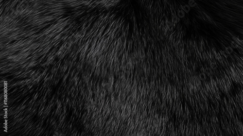Black bear fur texture background