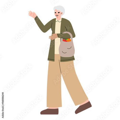 Elderly Exercise and Outdoor Activities Groceries Shopping