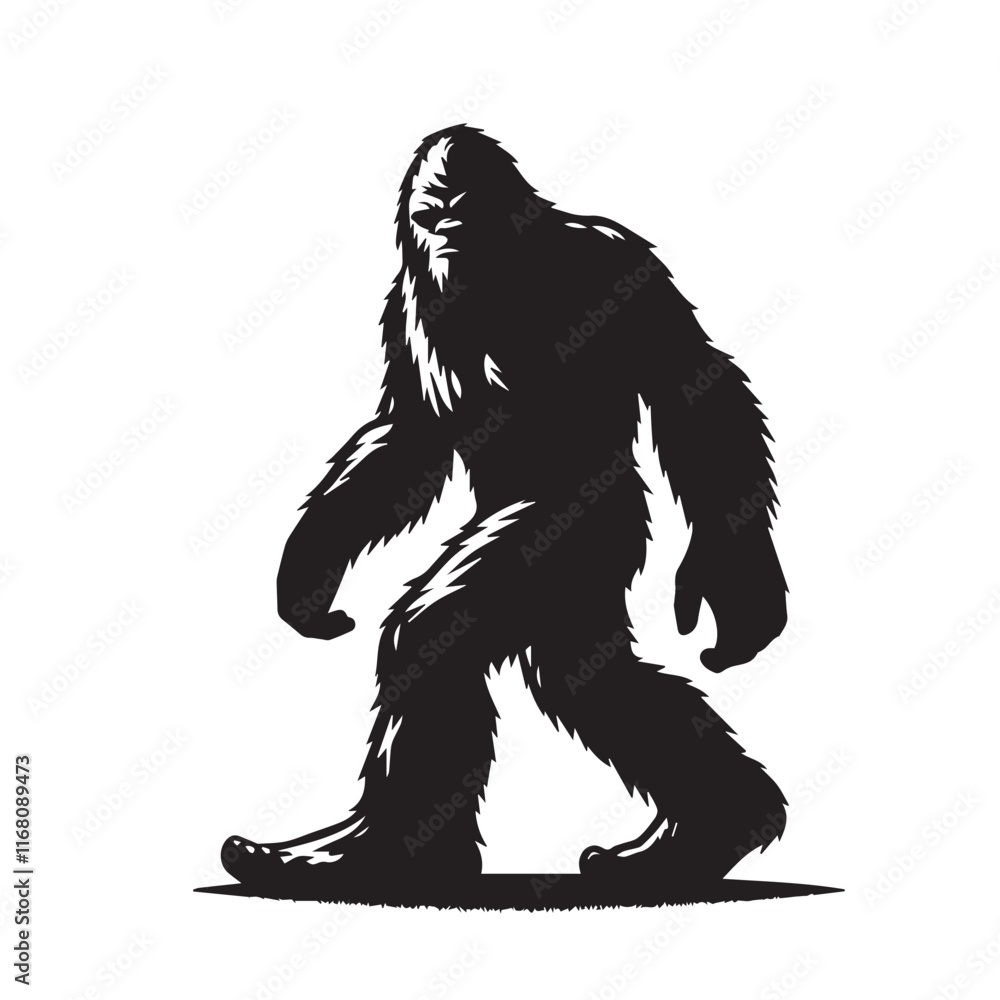 Bigfoot vector silhouette vector Bigfoot vector silhouette vector