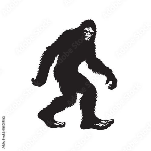 Bigfoot  vector silhouette vector