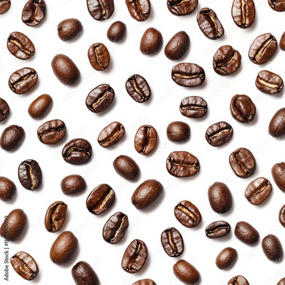 Freshly Roasted Coffee Beans Background for Culinary and Beverage Designs Freshly Roasted Coffee Beans Background for Culinary and Beverage Designs