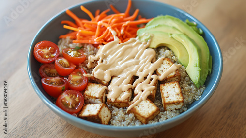 Delicious Tofu Quinoa Bowl ...