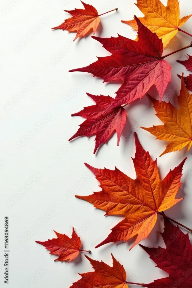 Close-up of chestnut leaves on a white surface, plant detail, leaf details, foliage Close-up of chestnut leaves on a white surface, plant detail, leaf details, foliage