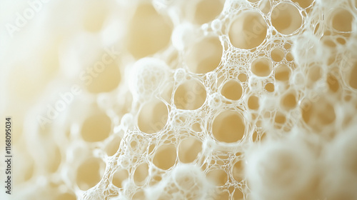 Creamy Foam Texture: Close-...