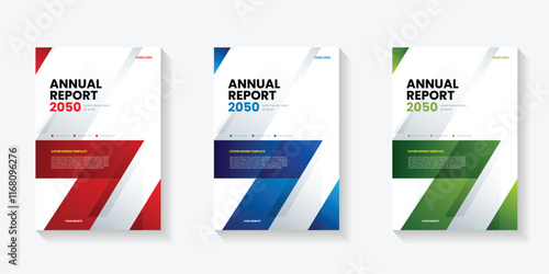 Modern folding ribbon theme book cover template in gradient color. A4 size book cover template for annual report, magazine, booklet, proposal, portfolio, brochure, poster
