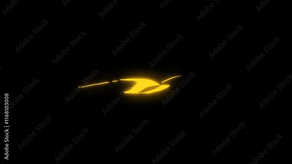 Simple Element Animation Video Dynamic cartoon effect featuring small moving yellow energy Simple Element Animation Video Dynamic cartoon effect featuring small moving yellow energy