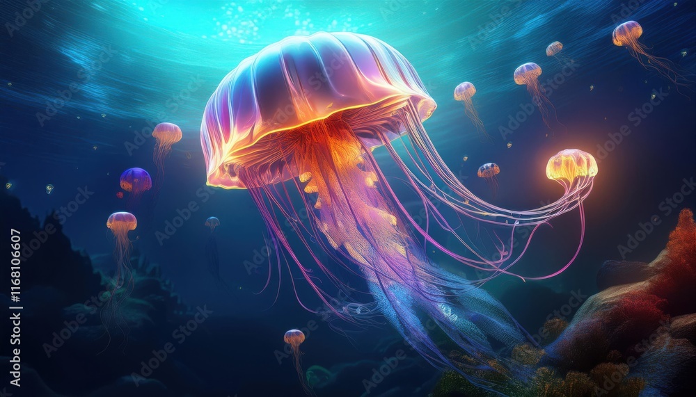 Naklejka premium Generated image