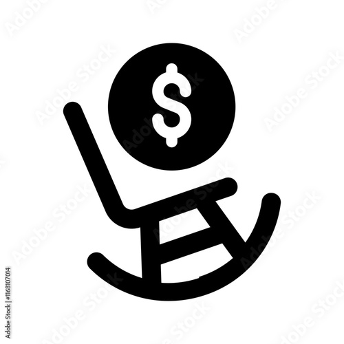 pension glyph icon