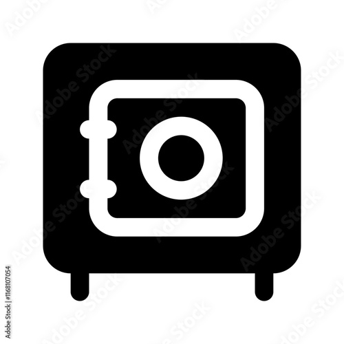 safe box glyph icon
