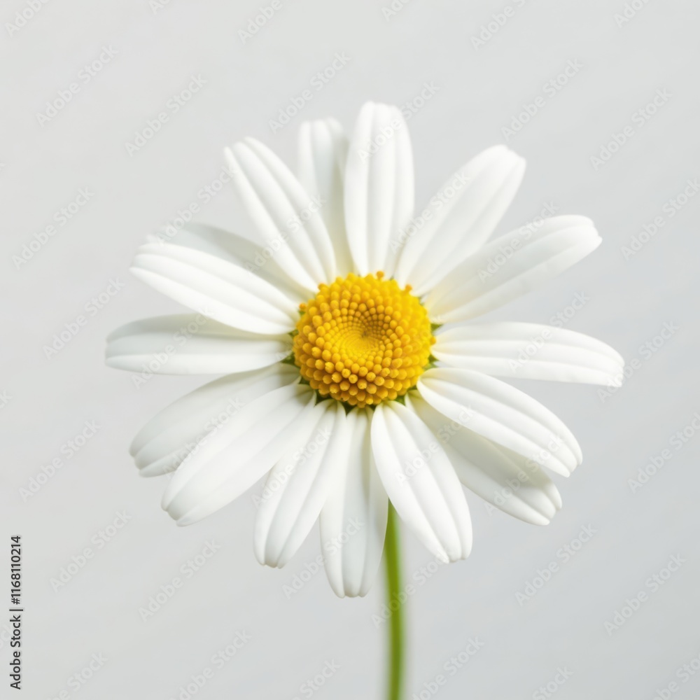 Delicate chamomile flower, pristine white background, healing, chamomile, floral Delicate chamomile flower, pristine white background, healing, chamomile, floral
