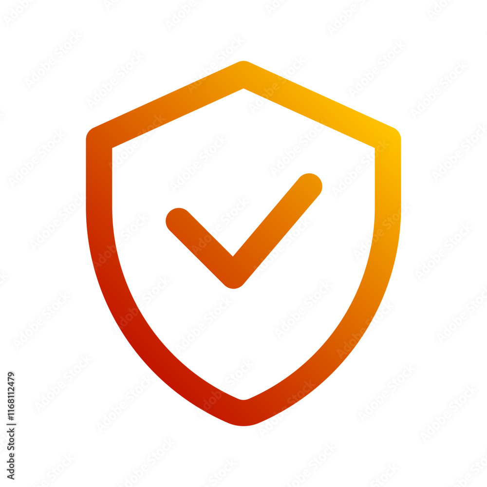 shield gradient icon shield gradient icon
