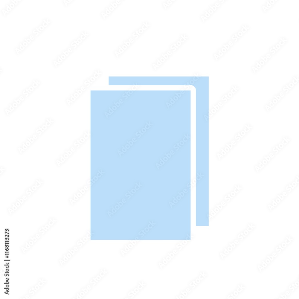 Paper with a white background. The paper is folded in half Paper with a white background. The paper is folded in half